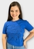 Camiseta Fem Colcci - Azul