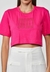 Camiseta Colcci Logo Rosa