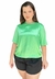 Camiseta Feminina Cetim Open Verde