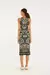 Vestido Farm Midi Estampado Balamana na internet