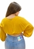 Blusa Cropped Manga Longa Colcci Mostarda - comprar online