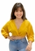 Blusa Cropped Manga Longa Colcci Mostarda