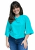 Blusa Open Com Amarração Verde Azulado
