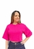 Blusa Tshirt Cropped Open - Rosa Tango