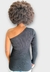 Blusa Open Slim Assimétrica Com Logo - comprar online