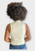 Blusa Open Canelado com Aplicação Bege - comprar online