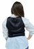 Colete Feminino Open Cetim Preto - comprar online