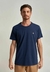 CAMISETA FLOREST BORDADO AZUL MARINHO