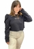 Blusão Moletom Cropped Feminino Colcci - Preto