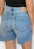 Bermuda Open Jeans Estonada Boyfriend Barra A Fio - comprar online