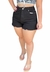 Bermuda Feminina Sarja Vintage Sommer- Preto