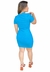 Vestido Curto Canelado Colcci - Azul - comprar online