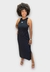 Vestido Colcci Canelado Preto