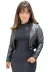 Jaqueta Cropped Couro Ecológico Preto