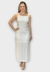 Imagem do Vestido Open Midi com Aplicação de Pedrarias
