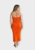 Vestido Open Canelado Decote Drapeado Com Abertura - comprar online