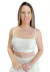 Cropped Feminino Canelado Metalizado Colcci - Off
