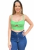 Top Cropped Feminino Open - Verde Slime - comprar online