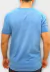 Camiseta Masculina Básica Slim King & Joe - Azul Médio - comprar online