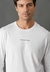 Camiseta Masc Manga Longa Ckj Logo Centralizado - Branco - loja online