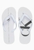 Chinelo CKJ Logo Corrido CK Branco