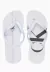 Chinelo CKJ Logo Corrido CK Branco