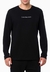 Camiseta Masc Manga Longa Ckj Logo Centralizado - Preto