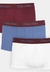 Kit 3pçs Cueca Calvin Klein Underwear Boxer Logo Vinho