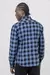 Camisa King&Joe Casual Xadrez Manga Longa - Azul - loja online