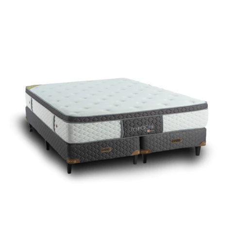 SOMMIER SUPER QUEEN SIZE (160X200) TAHITÍ + 2 ALMOHADAS DESTIN DE REGALO - comprar online