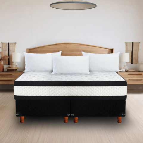 SOMMIER SUPER KING SIZE (200X200) POWERSPRING PILLOW - comprar online