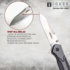 Navaja Plegable Deportiva Joker Pro Acero Inoxidable G10 en internet