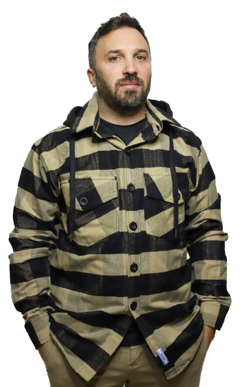 Camisaco con Capucha Beardy Invierno Beige