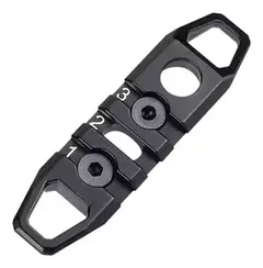 Riel Picatiny 3 Slots 8 cms MLOK - comprar online
