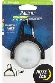 Linterna Mosqueton Nite Ize Rechargeable Micro Lantern - Black Hawk Insumos Tácticos