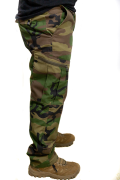 Pantalon Cargo Rip Stop SeaWolf Tactical Woodland - comprar online