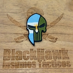Parche Bordado SeaWolf Tactical Calavera Argentina Espartano