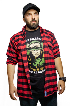Camisa Leñadora Beardy Invierno Roja