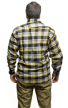 Camisa Leñadora Beardy Invierno Amarilla y Negra en internet