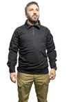 Remera de Combate SeaWolf Tactical Manga Larga Negra con Cuello
