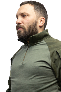 Remera de Combate SeaWolf Tactical Manga Larga Verde - Black Hawk Insumos Tácticos