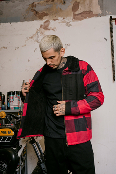 Imagen de CAMPERA COAT CUADROS ROJA