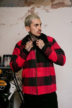 CAMPERA COAT CUADROS ROJA - Sea Quest