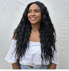LACE FRONT UNIT 9 AMERICANA TELA HD REPARTIÇÃO NO MEIO COR PRETO NATURAL (FIBRA PREMIUM) - It Girl • Lace & Wig