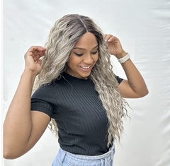 LACE FRONT UNIT 9 AMERICANA TELA HD REPARTIÇÃO NO MEIO COR T4/ASHBLONDE (FIBRA PREMIUM) - loja online