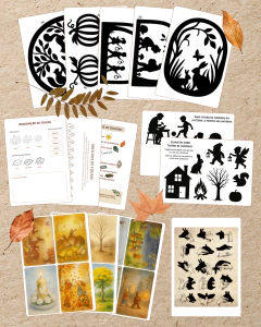 Material para imprimir - Outono & Inverno (decoração, atividades e brincadeiras) - Brincando em Família Ateliê