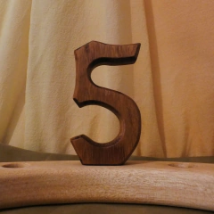 Número 5 para anel de aniversário (cru)