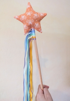 Varinha estrela de tecido