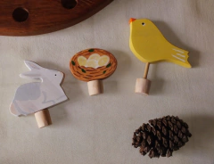 kit ornamentos para anel de celebração - Pascoa (3 unidades)