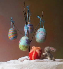 kit ovinhos de feltragem para Osterbaum (6 unidades sortidas)